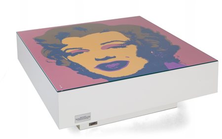 ANDY WARHOL (1928-1987) Marylin Monroe 11.27table basse "Andy" cm...