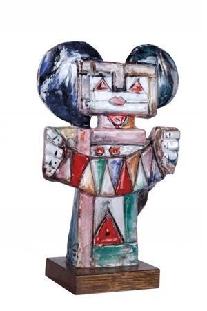 IBRAHIM KODRA (1918-2006) Senza titolo ceramica cm 30x19x4,5firmato sulla...