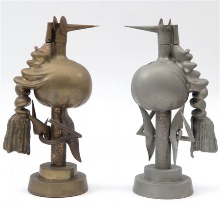 WIFREDO LAM (1902-1982) Lotto di due scultureFigurematallo cm 27x9esemplari...