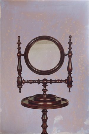 MICHELANGELO PISTOLETTO (1933-) Toeletta su specchioserigrafia su acciaio cm...