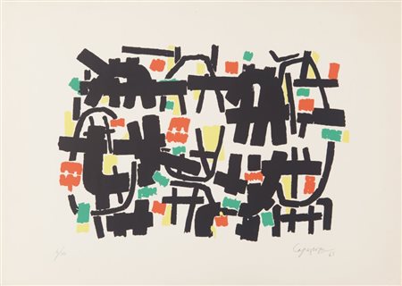 GIUSEPPE CAPOGROSSI (1900-1972) Senza titolo 1963serigrafia cm 50x70esemplare...