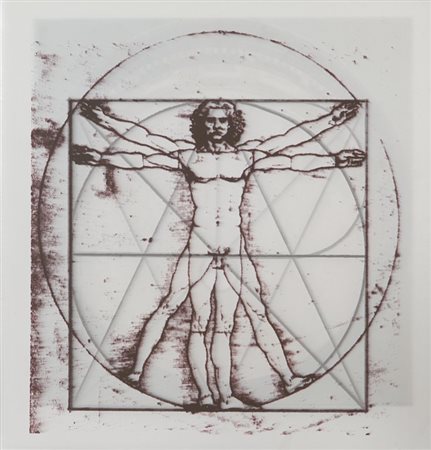 GIULIO PAOLINI (1940-) Leonardo e Venezia 1992serigrafia su 18 lastre di...