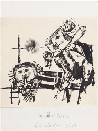 EMANUELE LUZZATI (1921-2007) Bertoldo di Giulio Cesare 1994litografie...