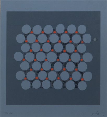 GASTONE BIGGI (1925-2014) Lotto di due opereSenza titolo 1971serigrafia su...