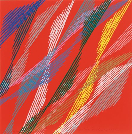 PIERO DORAZIO (1927-2005) Lotto di due opereVele spiegate 1989serigrafia cm...