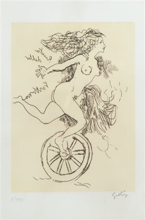 RENATO GUTTUSO (1912-1987) Senza titoloacquatinta cm 30x20esemplare...