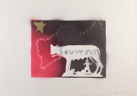 FRANCO ANGELI (1935-1988) Souvenirserigrafia 70x100firmato in basso a...