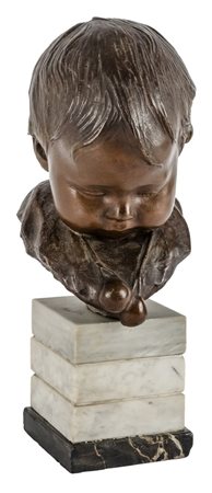 BERNARDO BALESTRIERI (Palermo 1884 - 1965) SCULTURA in bronzo raffigurante...