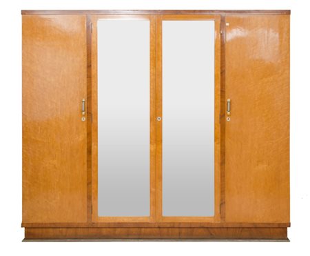 ARMADIO deco' in radica di tuja. Sicilia I meta' '900 Misure: cm 224 x 60 x h...