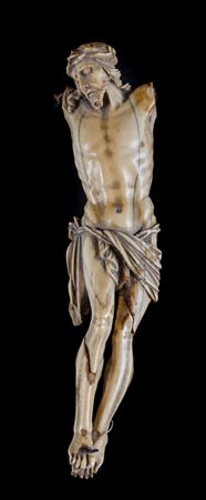 CRISTO in avorio (rotture e mancanze). Sicilia fine XVIII secolo Misure: h cm...