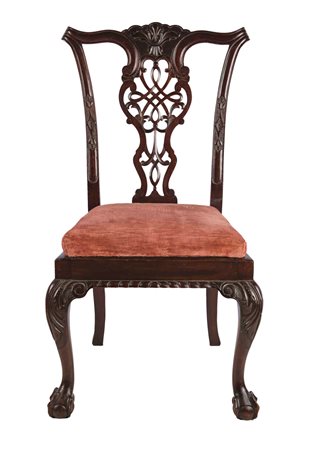 Sedia in mogano, Inghilterra XIX secolo Misure cm 102 x 56 x 40