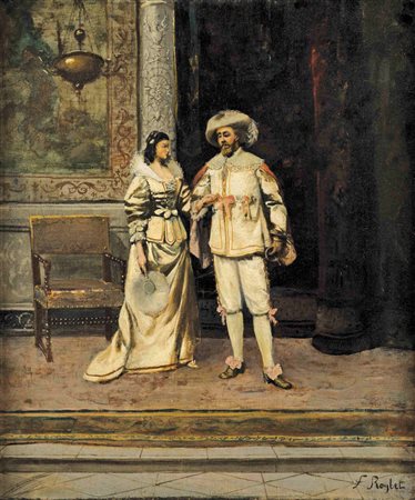 Anonimo del XIX secolo In attesa degli ospiti Seguace di Roybet Ferdinand...