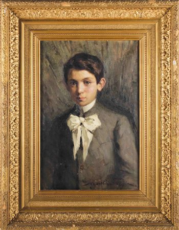 Mario Moretti Foggia Mantova 1882-Pecetto (NO) 1954 Ritratto di bambino...