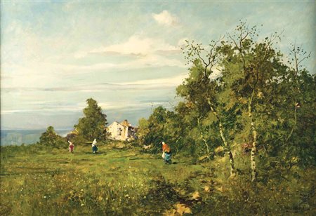 Giuseppe Buscaglione Ariano (AV) 1868-Rivoli (TO ) 1928 Il ritorno la sera...