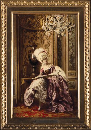 Sinibaldo Tordi Roma 1876-Firenze 1955 Coppia di dipinti: Intrattenimento per...