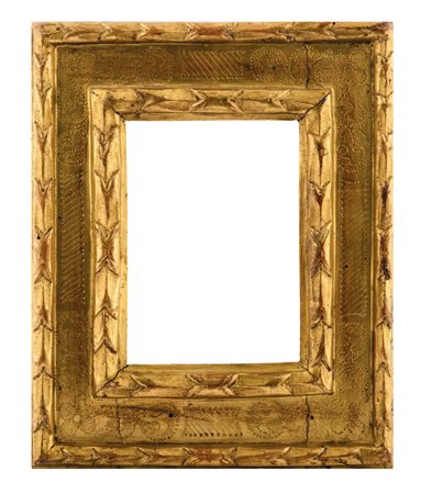 Piccola cornice a cassetta Emilia primo quarto XVII secolo con decorazioni...