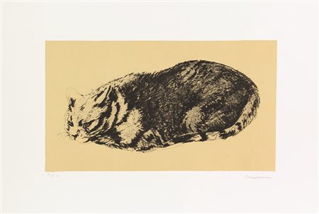 Francesco Messina, Senza titolo, litografia su carta, cm. 50x70, es. prova...