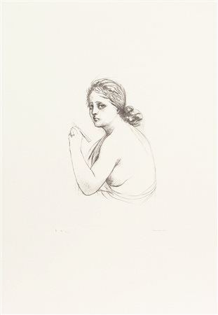 Francesco Messina, Senza titolo, incisione su carta, cm. 70x50 (lastra cm....