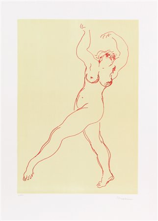 Francesco Messina, Senza titolo, litografia su carta, cm. 70x50, es. prova...