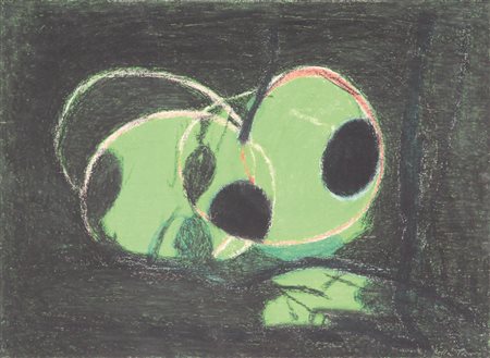 Enrico Della Torre, Senza titolo, tecnica mista su cartoncino, cm. 29x40,...