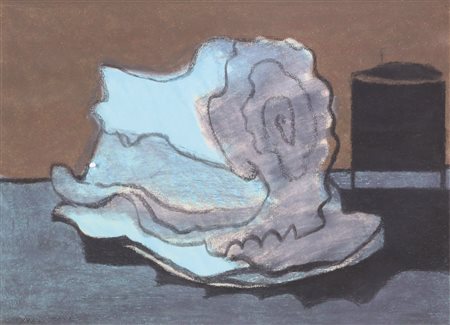 Enrico Della Torre, Senza titolo, pastelli su cartoncino, cm. 29x40, firmato...