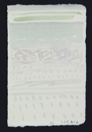 Riccardo Licata, Senza titolo, 1988, tecnica mista su carta a mano, cm....