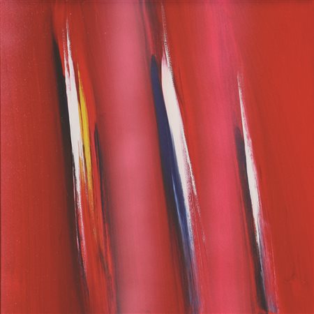 Ennio Finzi, Il Verso del Colore, 1998, acrilico su tela, cm. 40x40, firmato,...