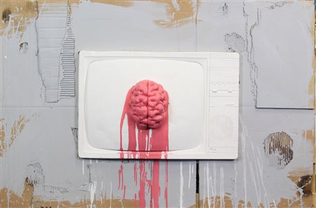 Urban Solid, Channel 102, 2010, gesso, acrilico e cartone applicato su legno,...