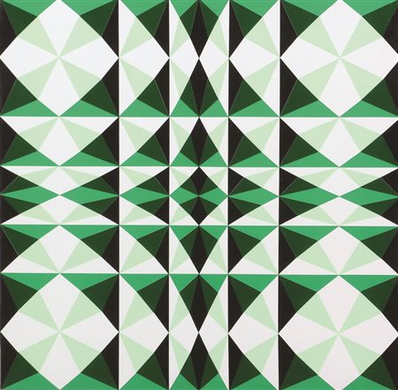 Massimo Salvadori, A1T77, 2010, acrilico su tela, cm. 40x40, firmato,...