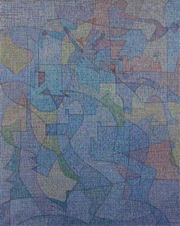 Vincenzo Balsamo, Senza titolo, 1992, olio su tela, cm. 50x40, firmato e...