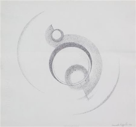 Carmelo Cappello, Senza titolo, 1985, china su carta Fabriano, cm. 32x35,...