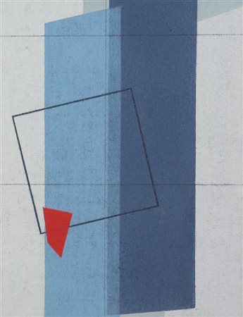 Maria Luisa De Romans, Pensando a Bach, 1982, olio su tela applicata su...