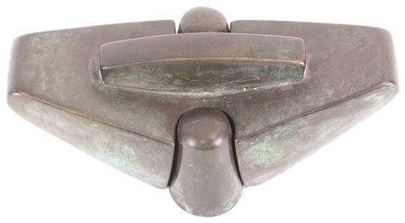 Andrea Cascella, Senza titolo, scultura in bronzo formata da due elementi ad...