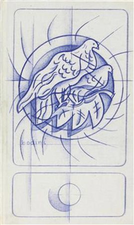 Floriano Bodini, Senza titolo, 1986, tecnica mista su tela applicata su...