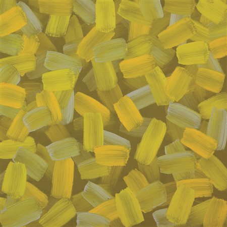 Jorrit Tornquist, Senza titolo, 1979, olio su tela, cm. 35x35, firmato e...