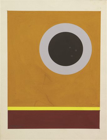 Jean Leppien, Senza titolo, tempera su carta, cm. 29x22, firmata in basso a...