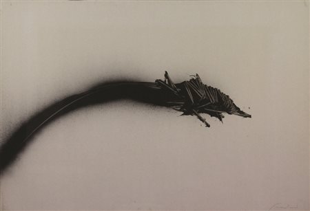 Emilio Scanavino, Senza titolo, acrilico su cartoncino, cm. 67x95, firmato e...