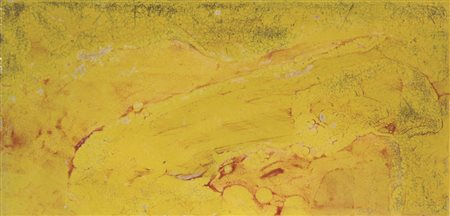 Fausto Melotti, Piastra, 1965 c.ca, ceramica smalatata policroma, cm....