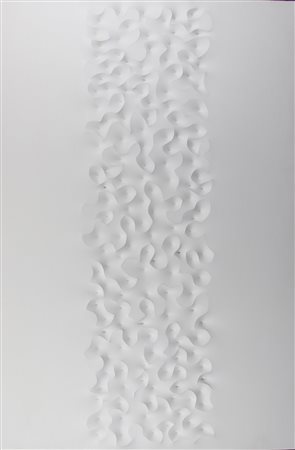 Giuseppe Amadio, AGEBI, tela estroflessa, cm. 207x140, firmata e intitolata...