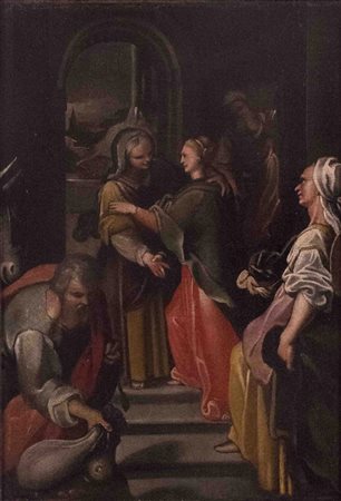 Pittore tosco-romano (da Federico Barocci), Visitazione, fine XVI inizio XVII...