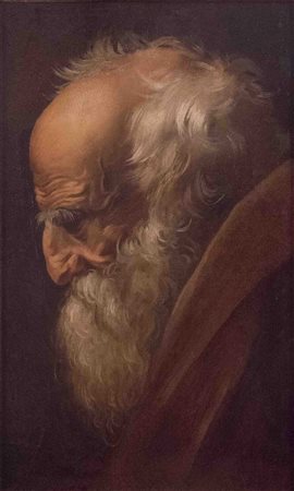 Flaminio Torre, Testa di vecchio (San Pietro?), metà XVII secolo Olio su...