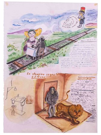 Federico Fellini (Rimini 1920 - Roma 1993), Libro dei sogni. Leone/Bernhard,...