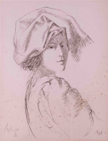 Corrado Cagli (Ancona 1910 - Roma 1976), Senza titolo, 1968 Litografia,...