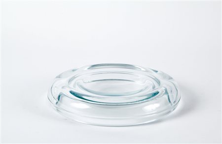 ENZO MARI Un posacenere per DANESE, Milano, 1980. Cristallo stampato. Marcato...