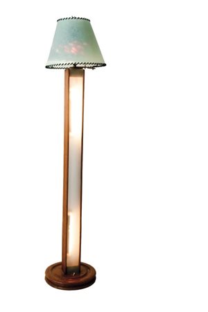 UNA LAMPADA CINETICA DA TERRA, anni '40. Legno di rovere tornito, legno di...