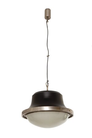 SERGIO MAZZA Una lampada a sospensione "Tau" per ARTEMIDE, 1960. Ottone...