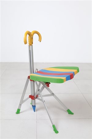 GAETANO PESCE Una "Umbrella chair" per ZERODISEGNO, 1992. Alluminio,...