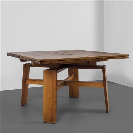 SILVIO COPPOLA Un tavolo estensibile "51 612 03" per BERNINI, 1964. Legno...