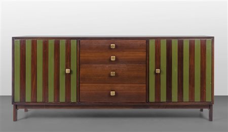 ETTORE SOTTSASS Una credenza per POLTRONOVA, 1959. Legno di palissandro,...