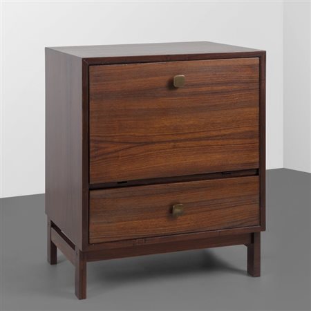 ETTORE SOTTSASS Un mobile-bar per POLTRONOVA, 1959. Legno di palissandro,...